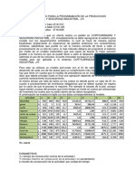 Modelo Matemático para La Programación de La Produccion de