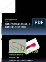 Antiparasitarios y Antihelmínticos