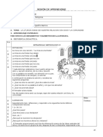 Sesiones de Aprendizaje 4º Año RELIGION