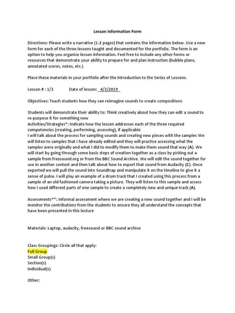 Lesson Planning and Assessment Guide | PDF | Rubric (Academic) | Pedagogy