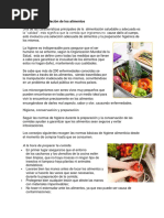 10 Reglas de Oro de la OMS | PDF | Alimentos | Agua