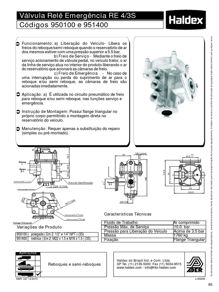 Haldex | PDF | Bens manufaturados | Engenharia Mecânica