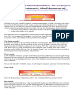 MKTG490 McDONALDs Place-Distrib Case