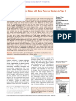 Association of Glycemic Status With Bone Turnover Markers in Type 2 Diabetes Mellitus