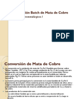 Conversion Batch de Mata de Cobre