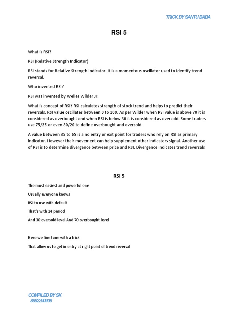 Rsi 5 | PDF | Investing | Financial Economics