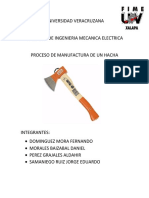 Proceso de Manufactura (Hacha)