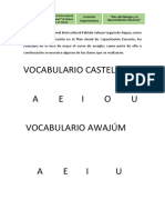 Clases Awajún Alfabeto