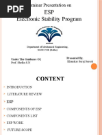ESP Electronic Stability Program: Seminar Presentation On