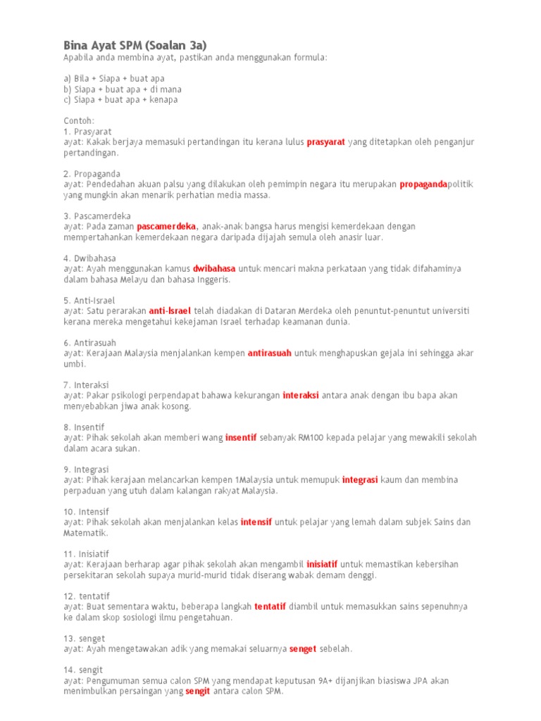 Bina Ayat Spm Pdf
