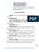 Instructivo Del Informe de Práctica Profesional