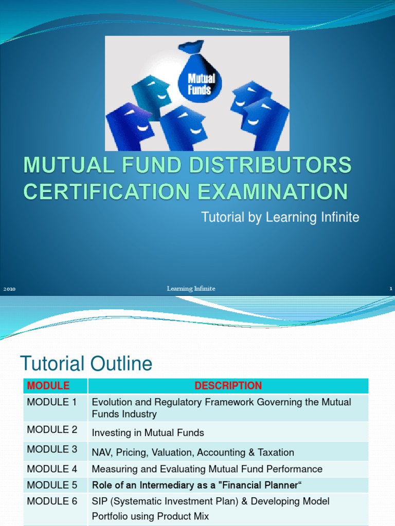 Tutorial by Learning Infinite | PDF | Investment Fund | Mutual Funds