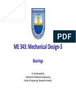ME 343: Mechanical Design-3: Bearings Bearings