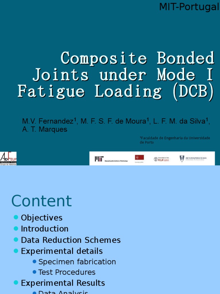 Composite Bonded Joints Fatigue Analysis | PDF | Fatigue (Material ...