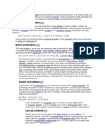 APPLICATIONs OF ACETIC ACID