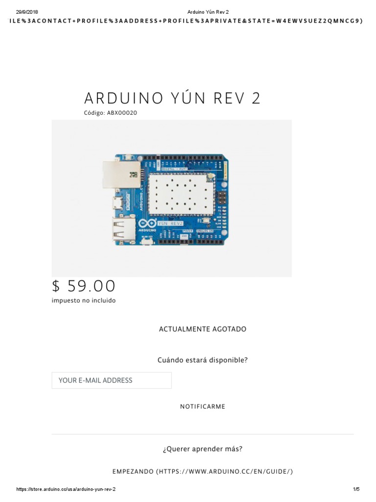 Arduino Yún Rev 2 | PDF | Arduino | Informática