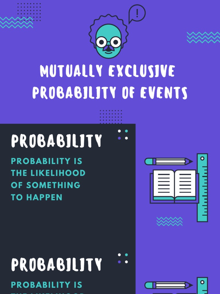 Mutually Exclusive Probability Pdf