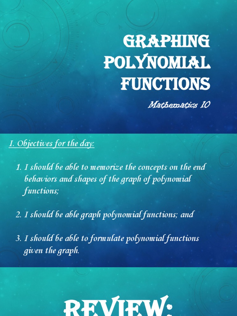 Graphing Polynomial Functions Guide | PDF | Polynomial | Function ...