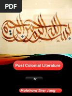 Post Colonial Literature-Semester 3,4