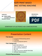 Print Based Electronic Voting Machine: Finger