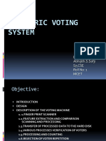 Biometric Voting System: by Abhijith.S.Sofji S7, CSE Roll No: 1 Mcet