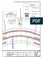 Placa-huella curva tipo 4 con detalles dimensionales