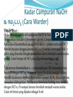 Penetapan Kadar Campuran NaOH & Na2CO3