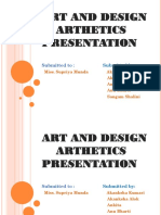 Art and Design Arthetics Presentation: Submitted To