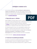 Trastornos Psicológicos Comunes en La Adolescencia