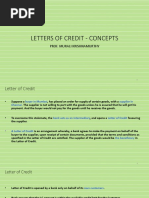 Letters of Credit - Concepts