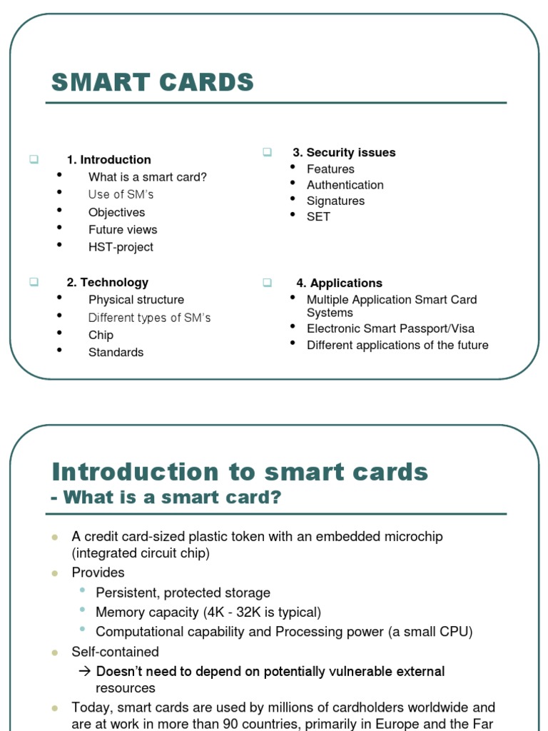 Smart Card Technology | PDF | Smart Card | Read Only Memory