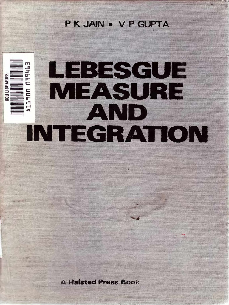 P k jain v p gupta lebesgue measure and integration 1986 wiley