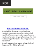 Ruang Lingkup Ilmu Farmasi