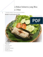 5 Resep Nasi Bakar Istimewa Yang Bisa Awet Hingga 2 Hari