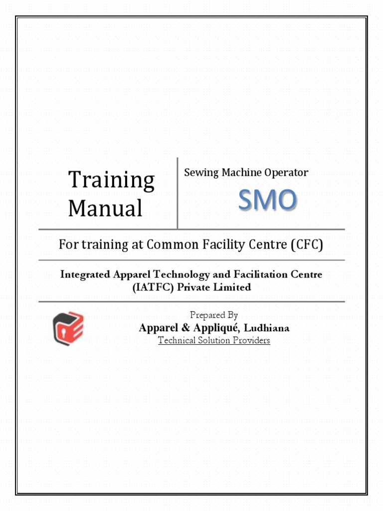 Sewing Machine Operator Training Manual | PDF | Seam (Sewing) | Sewing