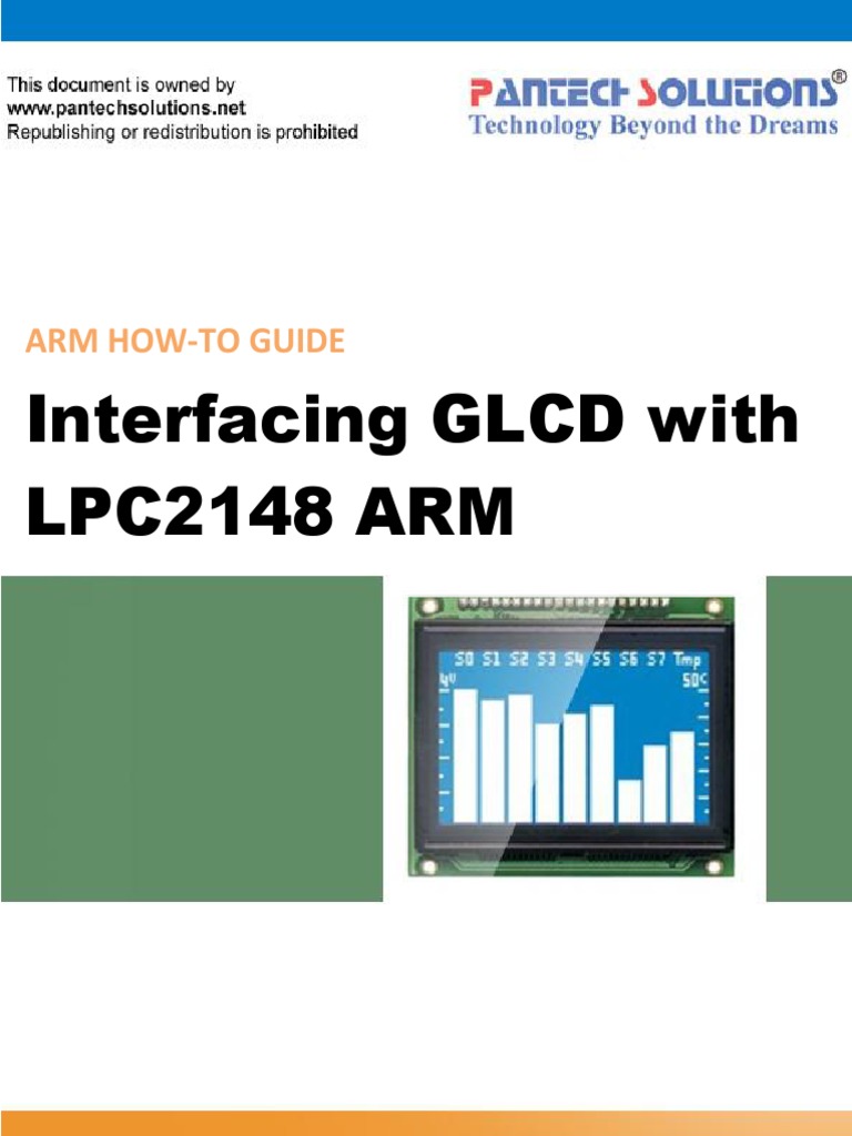 Interfacing GLCD With LPC2148 ARM Arm HowTo Guide PDF Dynamic Random Access Memory Arm