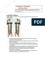 Lecithin Filters