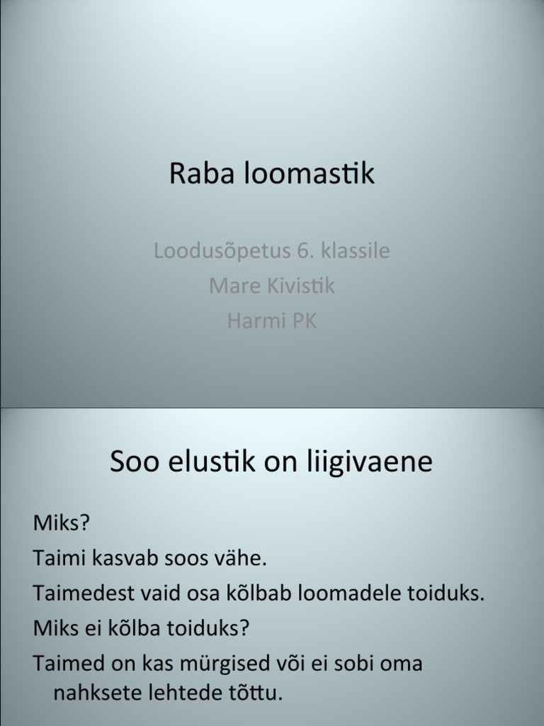 Raba Loomastik