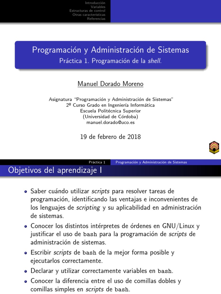 Introducción a Bash Scripting | PDF | Interfaz de línea de comando ...