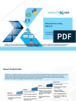 Data Science Using Sas & R: A Comprehensive, Job-Oriented Training Program Crafted by Experts