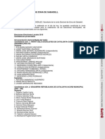 Candidatures Dels Partits Polítics A Les Eleccions Municipals A La Junta Electoral de Zona de Sabadell