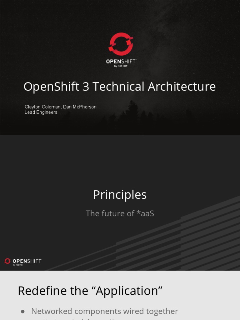 OpenShift 3 Architecture Overview | PDF | Computer Networking | Computing