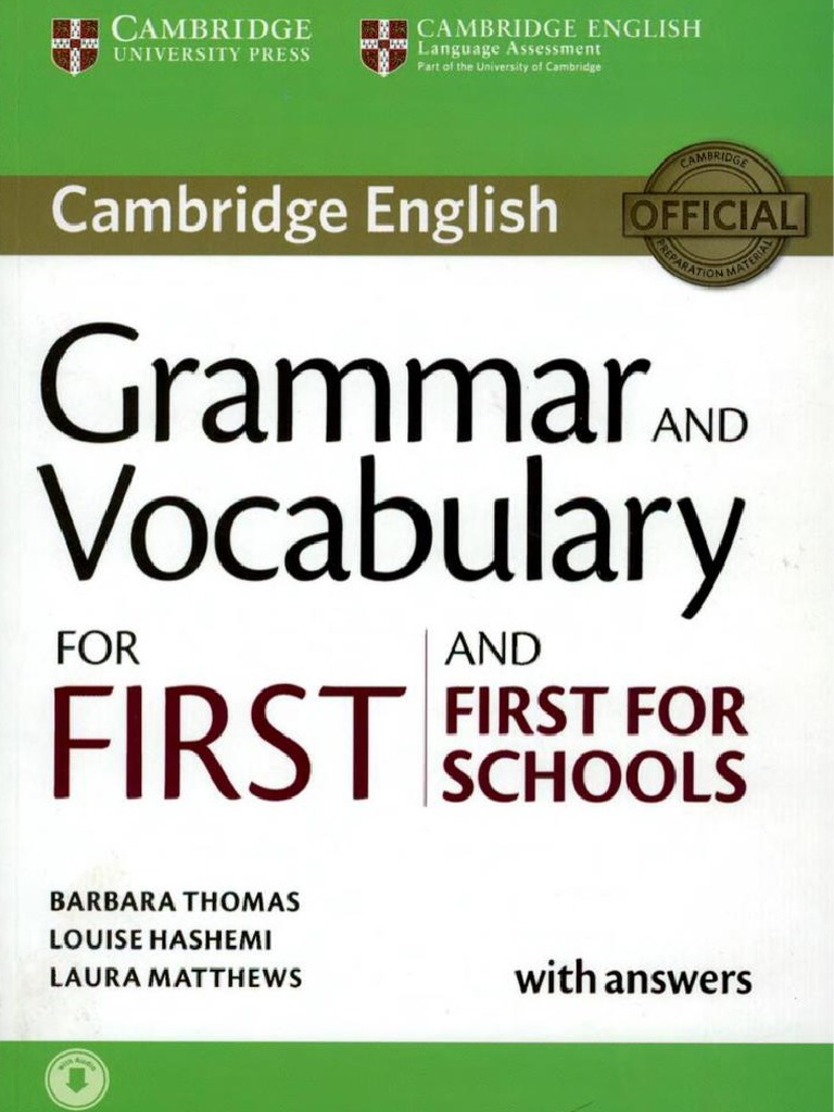 First Grammar and Vocabulary 2015 | PDF