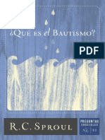 Que Es El Bautismo - (Spanish E - R.C. Sproul PDF