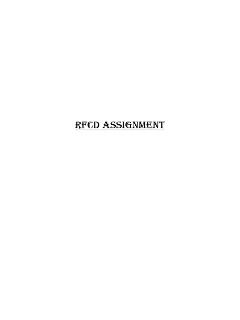 RFCD Assignment | PDF | Teaching Methods & Materials | Science ...