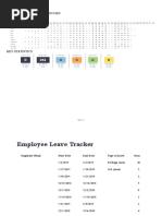 Employee attendance and leave records