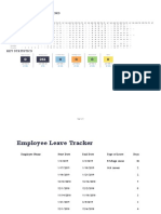 Employee attendance and leave records