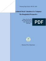 Technical Stock Valuation of a Company: The Bangladesh Perspective