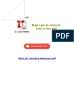 Radio Pill in Medical Electronics PDF