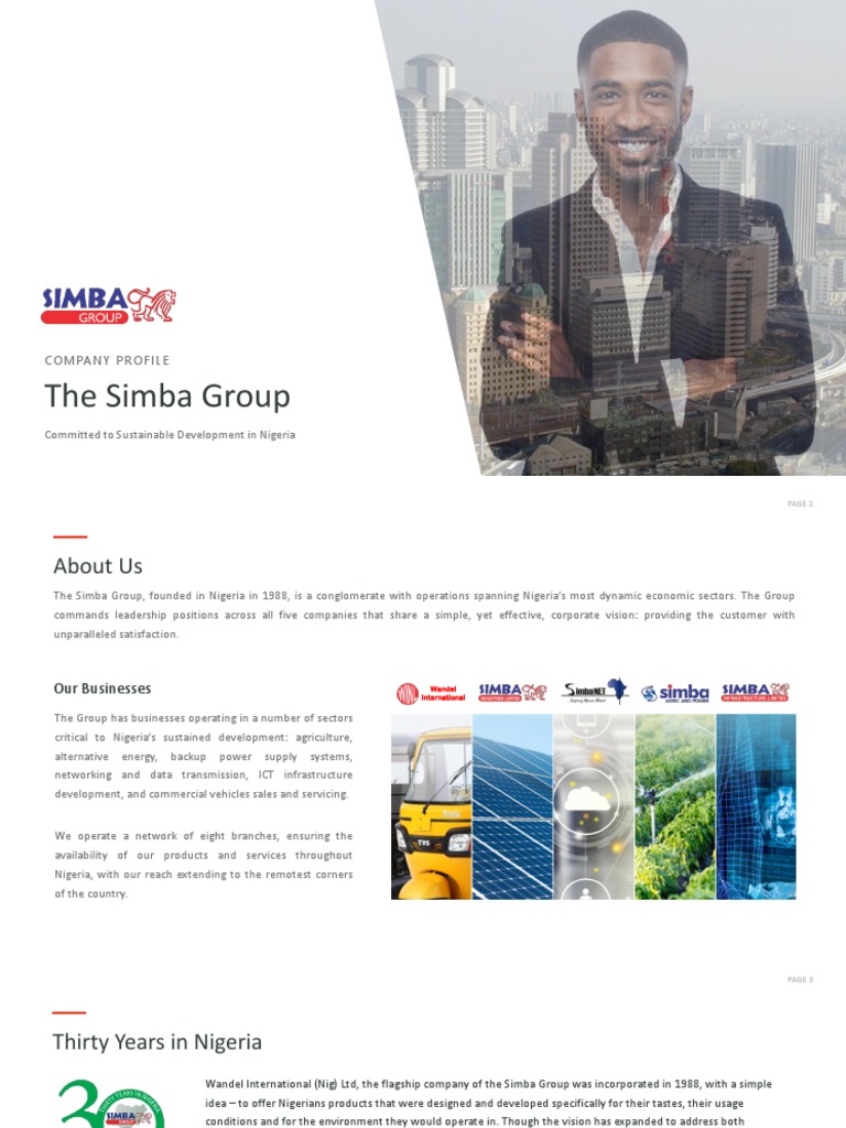 Simba Group: Nigeria's Conglomerate Leader | PDF | Irrigation | Agriculture